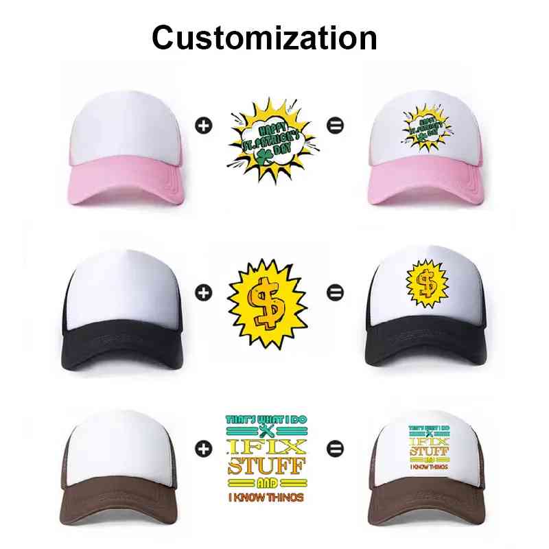 5 Panel Foam Net Advertising Cap for Corporate Promotions - Image 4