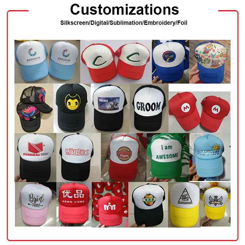 5 Panel Foam Net Advertising Cap for Corporate Promotions - Image 6
