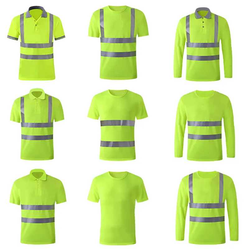 High visibility Reflective T shirt Safety Outdoor Workers - Image 2