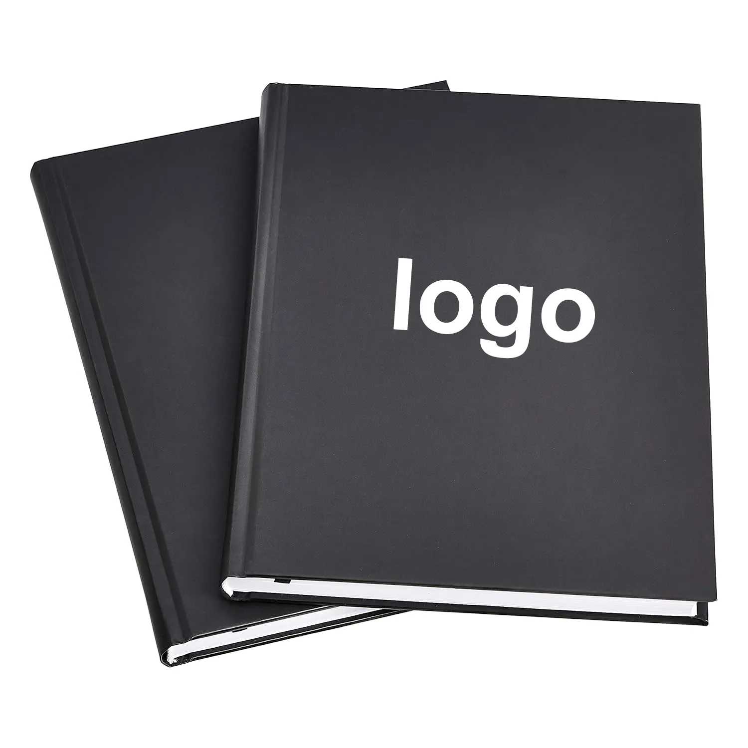 pu leather black nice notebook NotePads