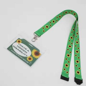 sunflower lanyard